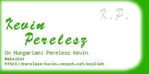 kevin perelesz business card